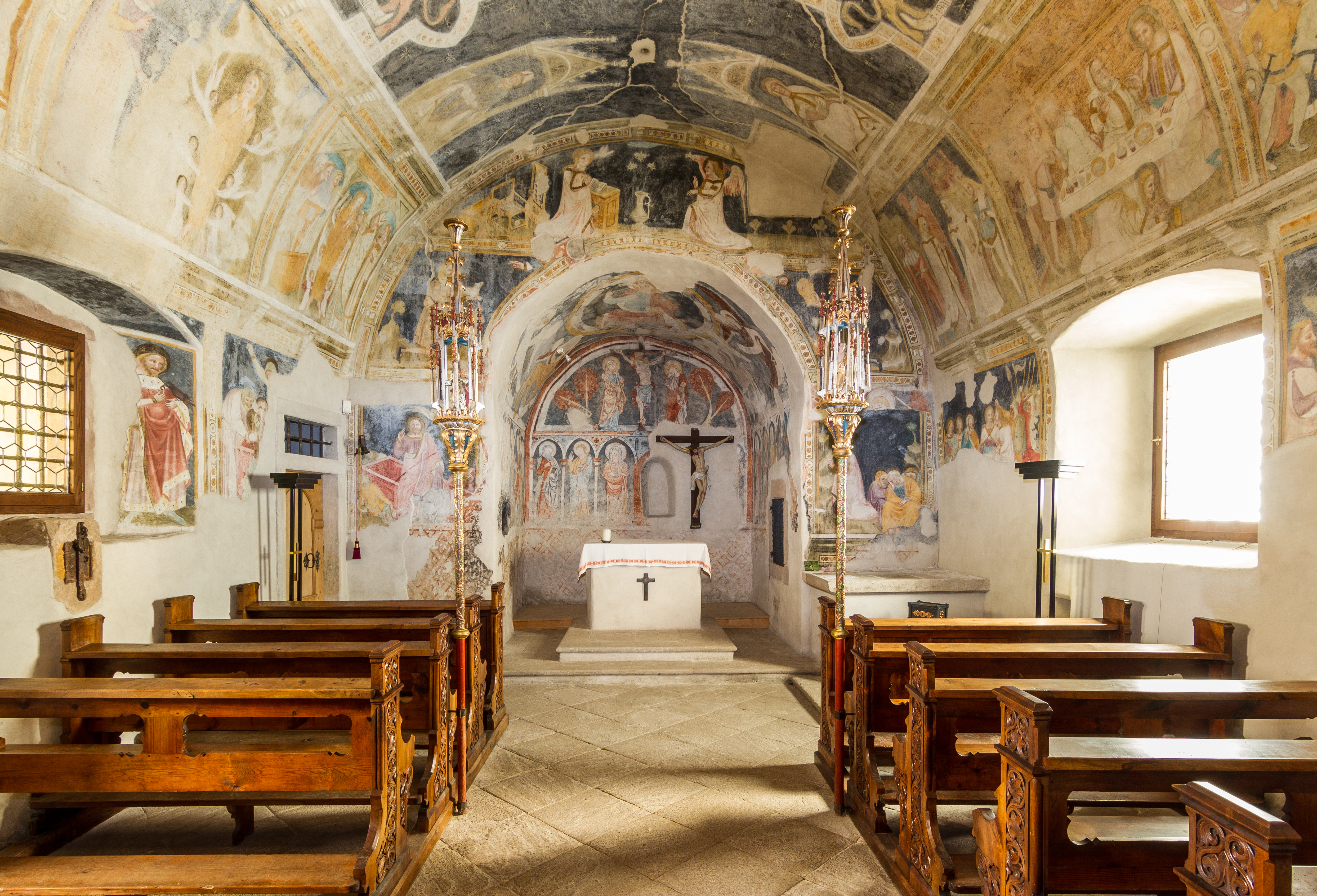 kirche, st. magdalena in Prazöll,bozen,lineematiche,guadagnini,