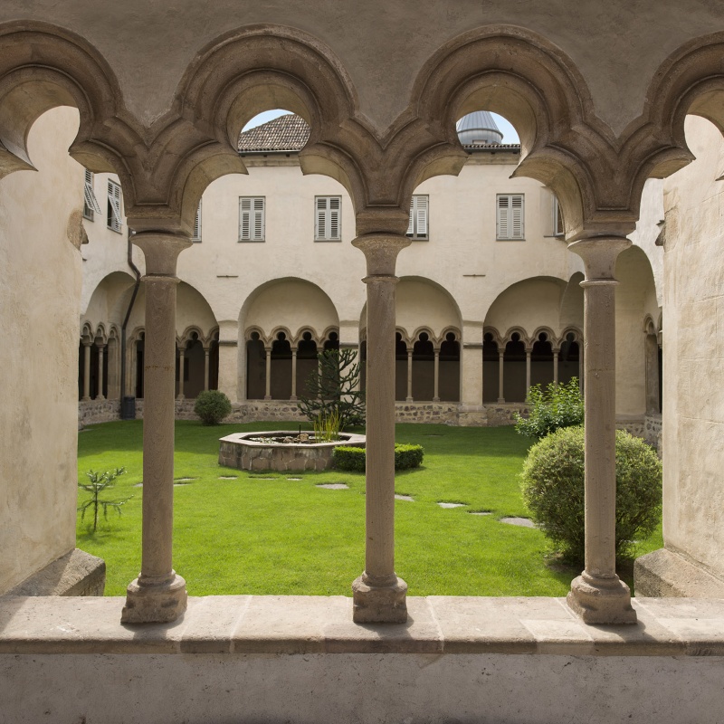 The cloister, Francescani church, Bolzano (Bozen), Alto Adige, Trentino Alto Adige,  Italy, Italia, Europe